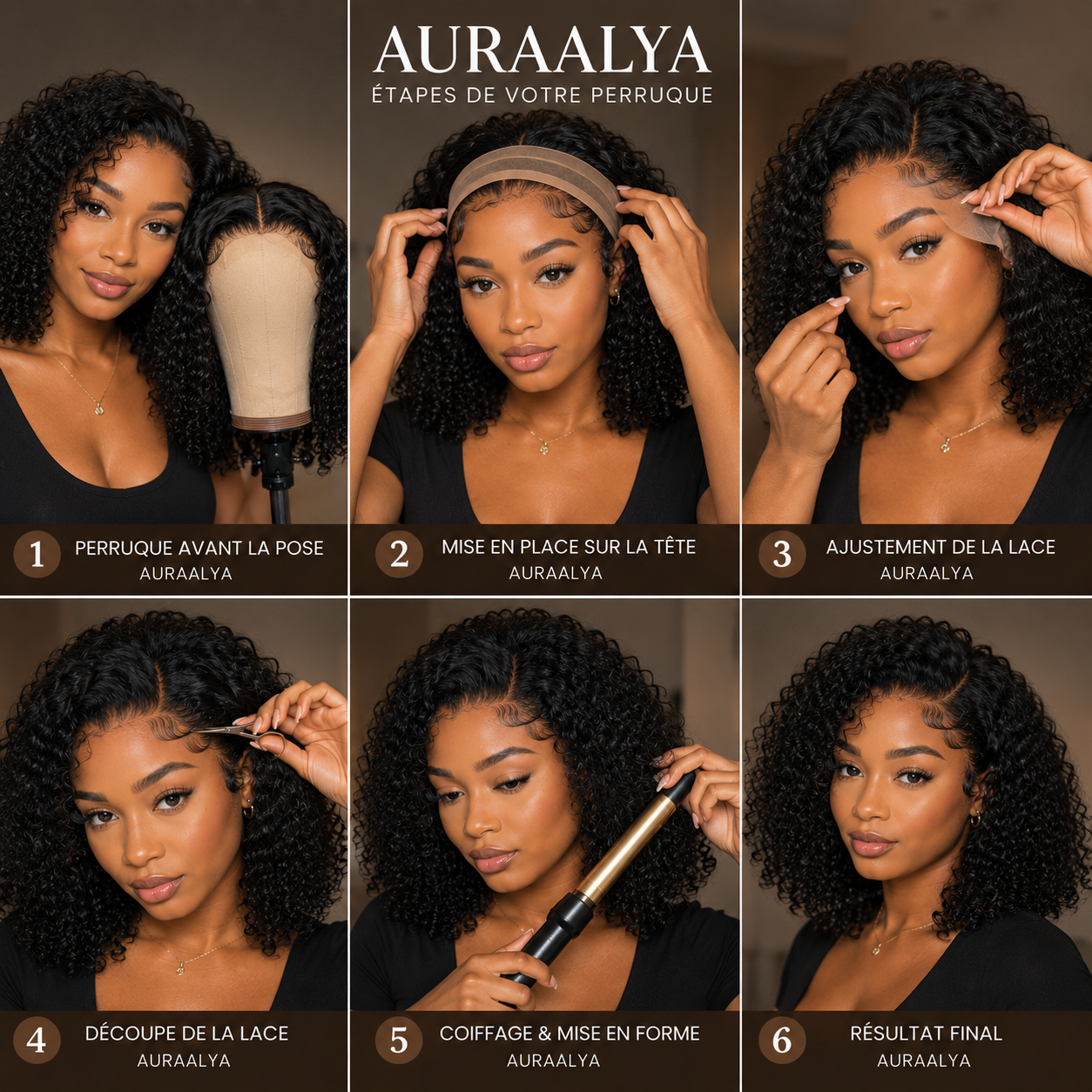 AURAALYA™ | Short Wig Bouclée