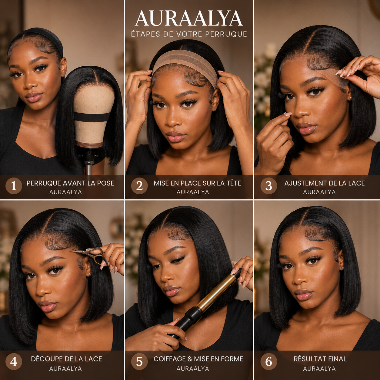 AURAALYA™ | Short Wig Noire
